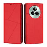 For Realme P3 Pro 5G Strong Magnetic Frosted Flip Leather Phone Case(Red)