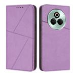 For Realme P3 Pro 5G Strong Magnetic Frosted Flip Leather Phone Case(Light Purple)