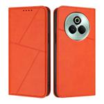 For Realme P3 Pro 5G Strong Magnetic Frosted Flip Leather Phone Case(Orange)