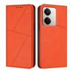 For Realme P3 Ultra Strong Magnetic Frosted Flip Leather Phone Case(Orange)