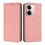 For Realme P3 Ultra Strong Magnetic Frosted Flip Leather Phone Case(Pink)