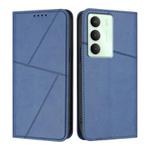 For Realme 14x Strong Magnetic Frosted Flip Leather Phone Case(Royal Blue)