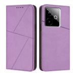 For Realme GT 7 5G India Strong Magnetic Frosted Flip Leather Phone Case(Light Purple)