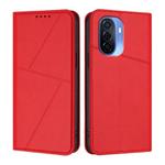 For Huawei Enjoy 50 Strong Magnetic Frosted Flip Leather Phone Case(Red)