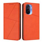 For Huawei Enjoy 50 Strong Magnetic Frosted Flip Leather Phone Case(Orange)
