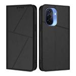 For Huawei Enjoy 50 Strong Magnetic Frosted Flip Leather Phone Case(Black)
