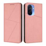 For Huawei Enjoy 50 Strong Magnetic Frosted Flip Leather Phone Case(Pink)