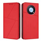 For Huawei Enjoy 50 Pro Strong Magnetic Frosted Flip Leather Phone Case(Red)