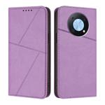 For Huawei Enjoy 50 Pro Strong Magnetic Frosted Flip Leather Phone Case(Light Purple)