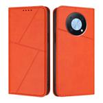 For Huawei Enjoy 50 Pro Strong Magnetic Frosted Flip Leather Phone Case(Orange)