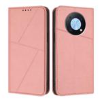 For Huawei Enjoy 50 Pro Strong Magnetic Frosted Flip Leather Phone Case(Pink)