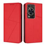 For Huawei Enjoy 70 / nova Y72 Strong Magnetic Frosted Flip Leather Phone Case(Red)