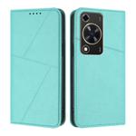 For Huawei Enjoy 70 / nova Y72 Strong Magnetic Frosted Flip Leather Phone Case(Light Blue)