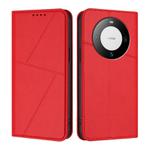 For Huawei Mate 60 Strong Magnetic Frosted Flip Leather Phone Case(Red)