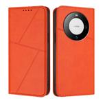 For Huawei Mate 60 Strong Magnetic Frosted Flip Leather Phone Case(Orange)