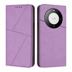 For Huawei Mate 60 Pro / Mate 60 Pro+ Strong Magnetic Frosted Flip Leather Phone Case(Light Purple)
