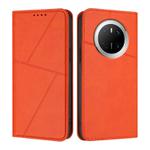 For Huawei Mate 70 Strong Magnetic Frosted Flip Leather Phone Case(Orange)