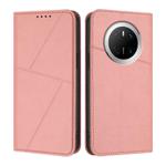 For Huawei Mate 70 Strong Magnetic Frosted Flip Leather Phone Case(Pink)