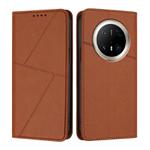 For Huawei Mate 70 Pro / Mate 70 Pro+ Strong Magnetic Frosted Flip Leather Phone Case(Coffee Color)