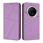 For Huawei Mate 70 Pro / Mate 70 Pro+ Strong Magnetic Frosted Flip Leather Phone Case(Light Purple)
