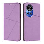 For Huawei nova 12 Pro / nova 12 Ultra Strong Magnetic Frosted Flip Leather Phone Case(Light Purple)
