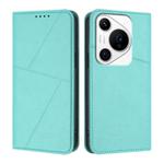 For Huawei Pura 70 Pro / Pura 70 Pro+ Strong Magnetic Frosted Flip Leather Phone Case(Light Blue)