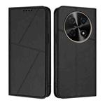 For Huawei nova 12i Strong Magnetic Frosted Flip Leather Phone Case(Black)