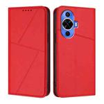 For Huawei nova 12s Strong Magnetic Frosted Flip Leather Phone Case(Red)