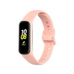 For Samsung Galaxy Fit2 R220 xDfind Solid Color Silicone Watch Band(Khaki)