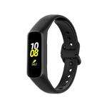 For Samsung Galaxy Fit2 R220 xDfind Solid Color Silicone Watch Band(Black)