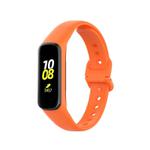 For Samsung Galaxy Fit2 R220 xDfind Solid Color Silicone Watch Band(Orange)