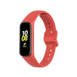 For Samsung Galaxy Fit2 R220 xDfind Solid Color Silicone Watch Band(Red)