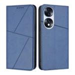 For Honor 70 Strong Magnetic Frosted Flip Leather Phone Case(Royal Blue)