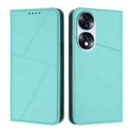 For Honor 70 Strong Magnetic Frosted Flip Leather Phone Case(Light Blue)
