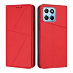 For Honor 70 Lite / X8 5G / X6 Global Strong Magnetic Frosted Flip Leather Phone Case(Red)