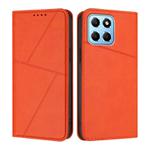 For Honor 70 Lite / X8 5G / X6 Global Strong Magnetic Frosted Flip Leather Phone Case(Orange)