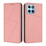 For Honor 70 Lite / X8 5G / X6 Global Strong Magnetic Frosted Flip Leather Phone Case(Pink)