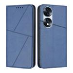 For Honor 70 Pro Strong Magnetic Frosted Flip Leather Phone Case(Royal Blue)