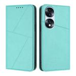 For Honor 70 Pro Strong Magnetic Frosted Flip Leather Phone Case(Light Blue)