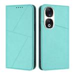 For Honor 90 Strong Magnetic Frosted Flip Leather Phone Case(Light Blue)