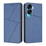 For Honor 90 Lite / Honor X50i Strong Magnetic Frosted Flip Leather Phone Case(Royal Blue)