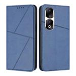 For Honor 90 Pro Strong Magnetic Frosted Flip Leather Phone Case(Royal Blue)
