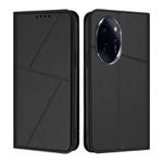 For Honor 100 Pro Strong Magnetic Frosted Flip Leather Phone Case(Black)