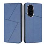 For Honor 200 Pro Strong Magnetic Frosted Flip Leather Phone Case(Royal Blue)