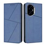 For Honor 300 Strong Magnetic Frosted Flip Leather Phone Case(Royal Blue)