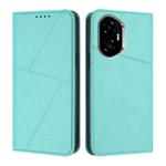 For Honor 300 Strong Magnetic Frosted Flip Leather Phone Case(Light Blue)