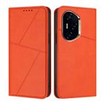 For Honor 300 Pro / 300 Ultra Strong Magnetic Frosted Flip Leather Phone Case(Orange)