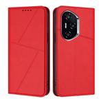 For Honor 400 Strong Magnetic Frosted Flip Leather Phone Case(Red)