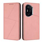 For Honor 400 Strong Magnetic Frosted Flip Leather Phone Case(Pink)