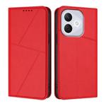 For Honor 400 Lite Strong Magnetic Frosted Flip Leather Phone Case(Red)